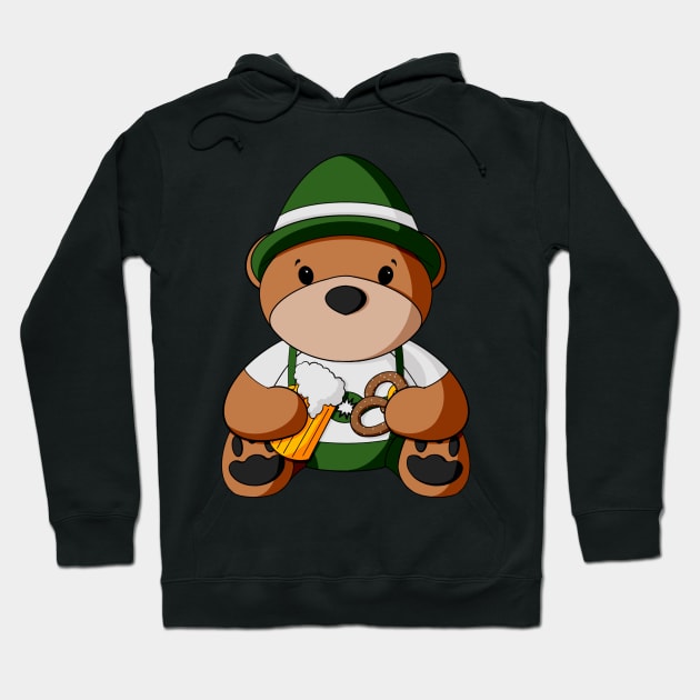 Boy Oktoberfest Teddy Bear Hoodie by Alisha Ober Designs